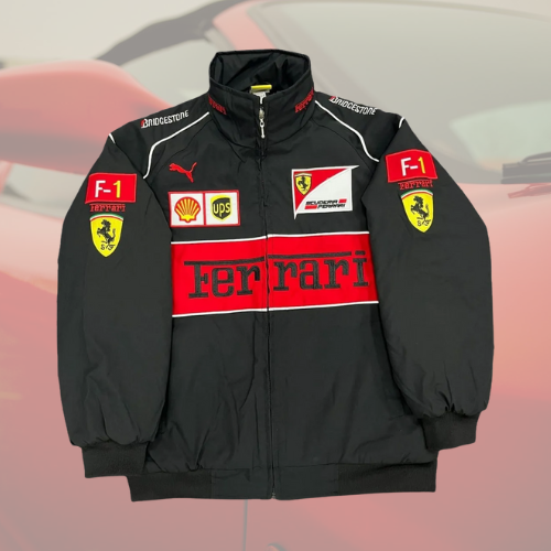 FERRARI F1 Vintage Black Jacket