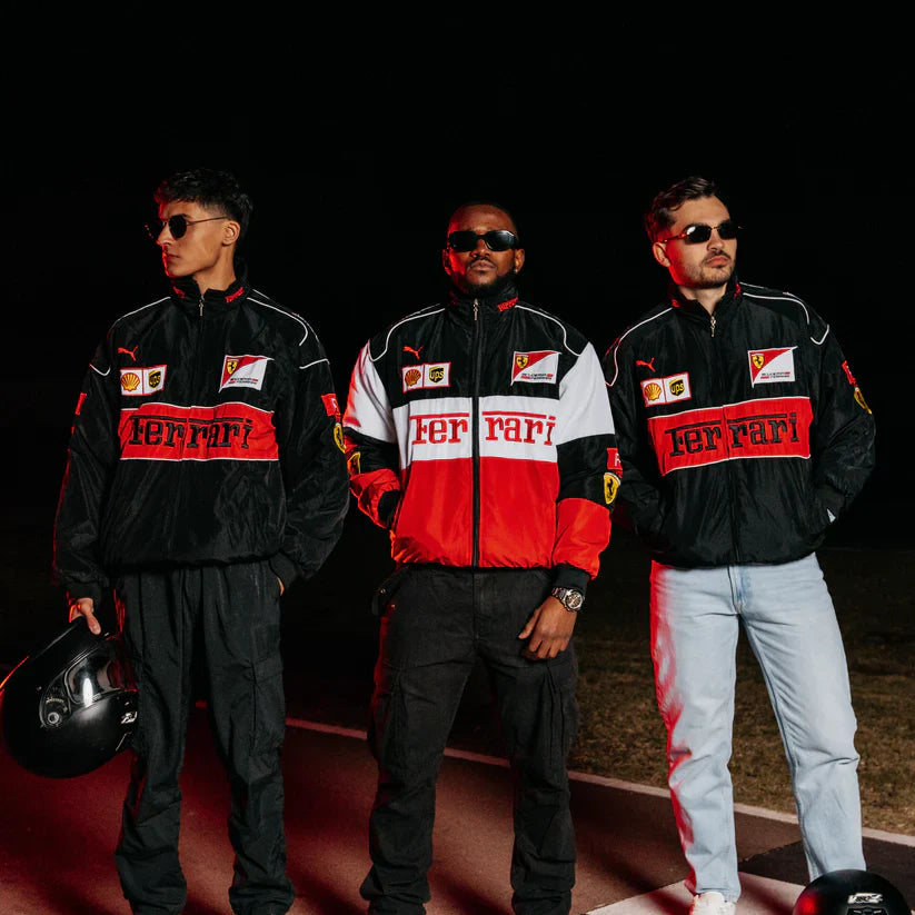 FERRARI F1 Vintage White Jacket