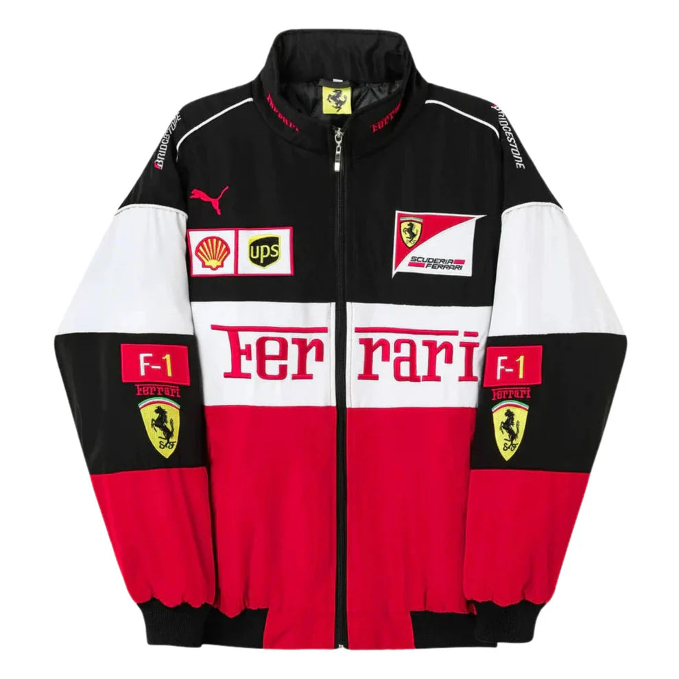 FERRARI F1 Vintage White Jacket